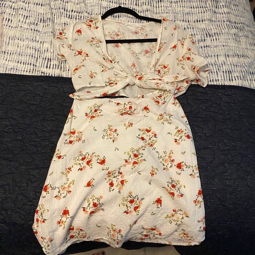 Two Piece Crop Top/Skirt Combo